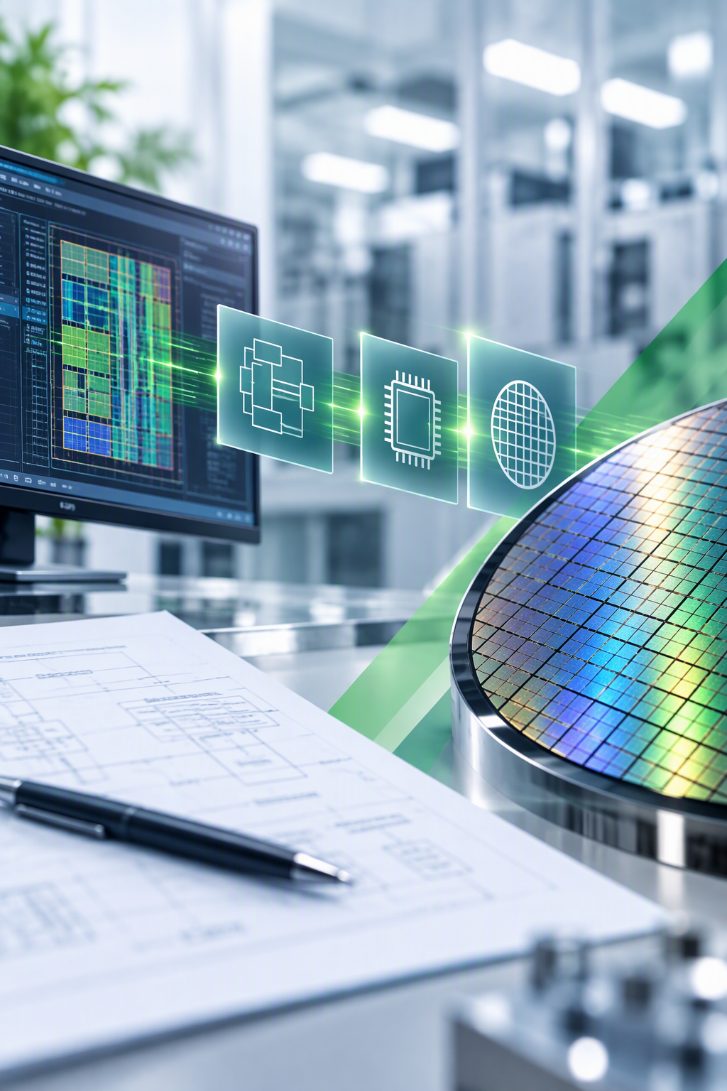 半導体設計から製造までの工程